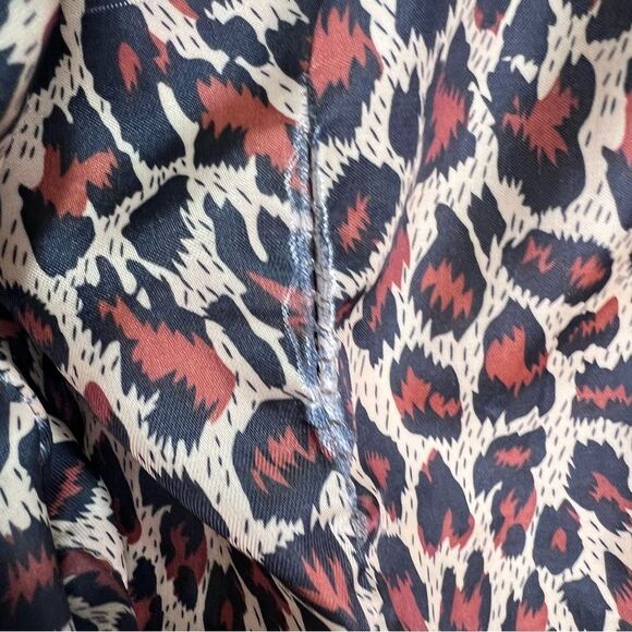 𝅺TCEC Grey Faux Leather Cropped Moto Jacket Size Large - Picture 12 of 16